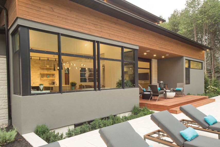 ConceptWall 50 Façades and ConceptSystem 77 Windows - Forest View Residence located inCanada