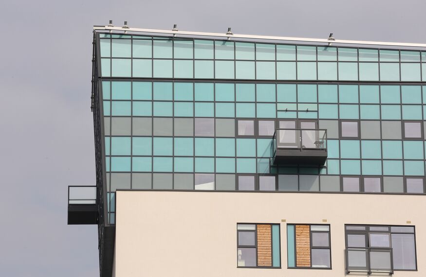 Vision 50 Doors, ConceptWall 50 Façades, ConceptSystem 68 Doors and ES 50 Windows - Apartmentcomplex Enfield Central located in Enfield, United Kingdom