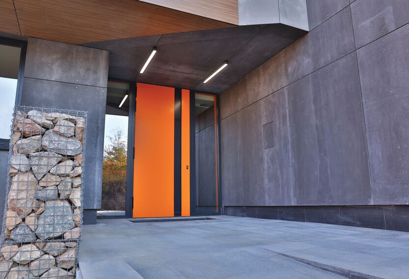 ConceptWall 50 Façades, CS 77 Panel Door Doors and ConceptSystem 77 Windows - Ruhouse located in Sofia, Bulgaria