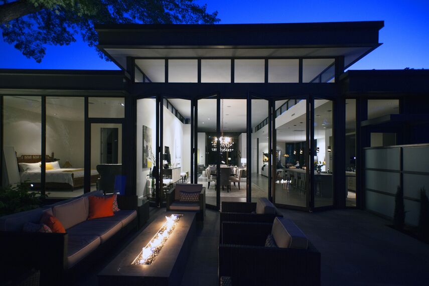 ConceptSystem 68 Windows, ConceptFolding 77 Sliding & Folding and ConceptSystem 68 Doors - Modern Prairie House located in Sonoma Wine Country, United States of America