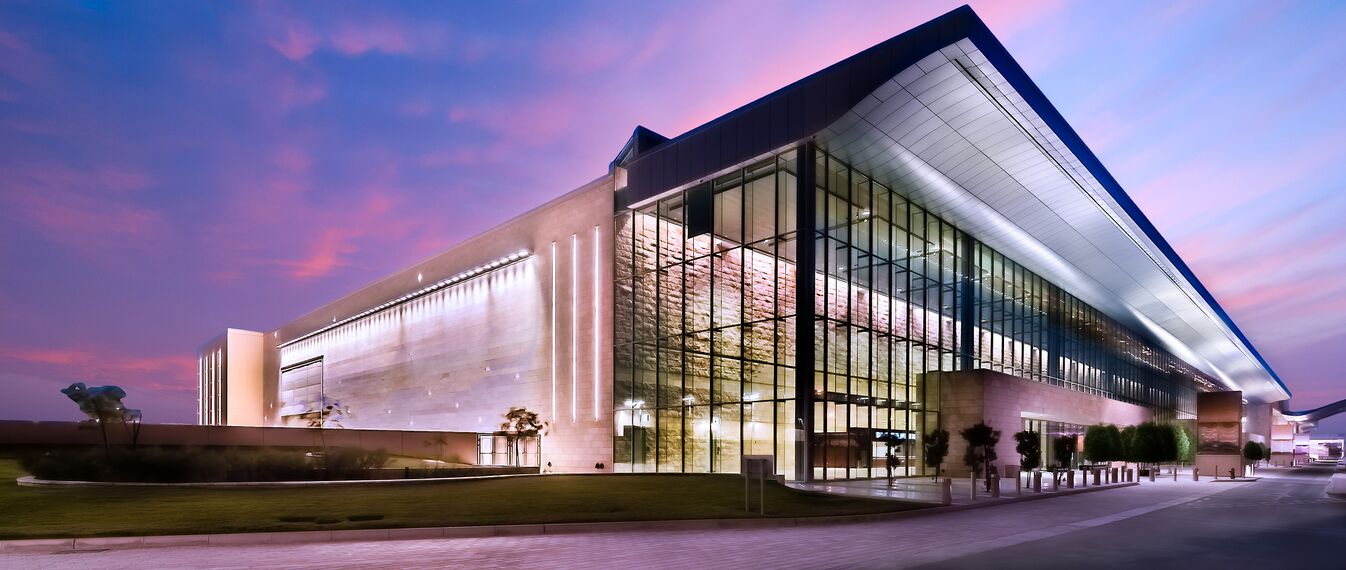 ConceptSystem 68 Windows, ConceptSystem 59Pa Windows and ConceptWall 50 Façades - Congress center Qatar National Convention Centre located in Doha, Qatar