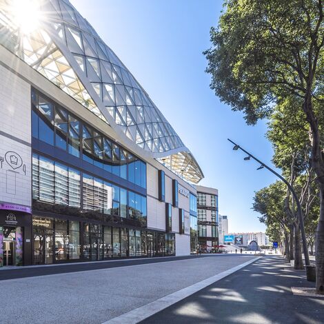 ConceptFolding 77 Sliding & Folding and CW 50-SC Façades - Shopping centre Le Prado located in Marseille, France