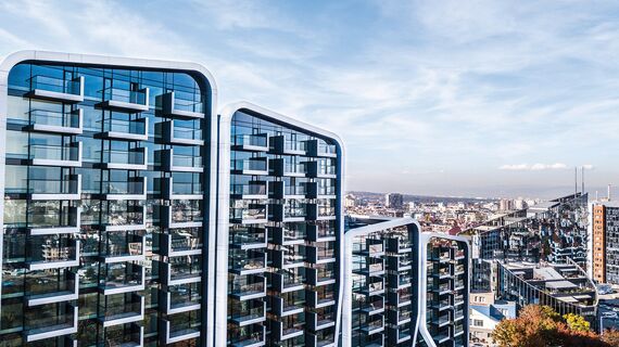 ConceptWall 50 Façades and ConceptSystem 77 Windows - A3 Advanced Architecture Apartments located in Sofia, Bulgaria